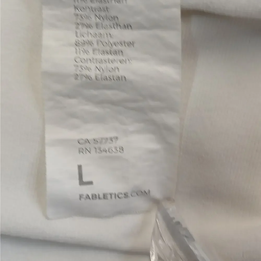 Fabletics White Athletic Tennis Skort High Waisted Flared Golf Skirt